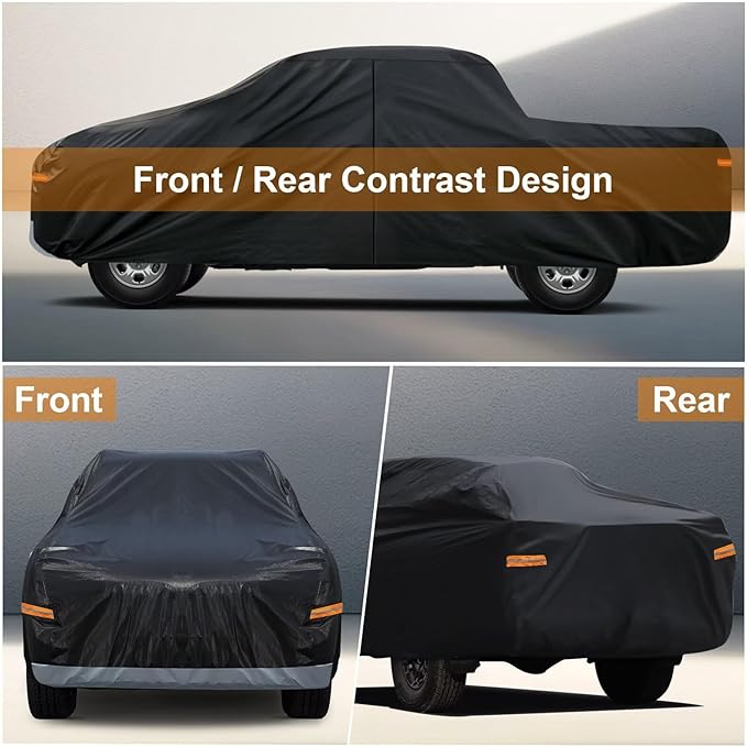 Kayme Truck Cover Custom Fit Chevy Silverado 1500 Regular Cab SB. Full Exterior - Image 5