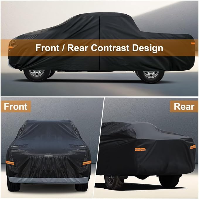 Kayme Truck Cover Custom Fit Toyota Tundra Regular Cab Long Bed. Full Exterior - Image 5