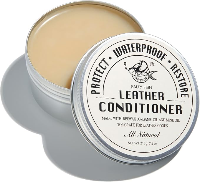 SALTY FISH All-Natural Leather Conditioner and Cleaner, Made by SALTYFISH