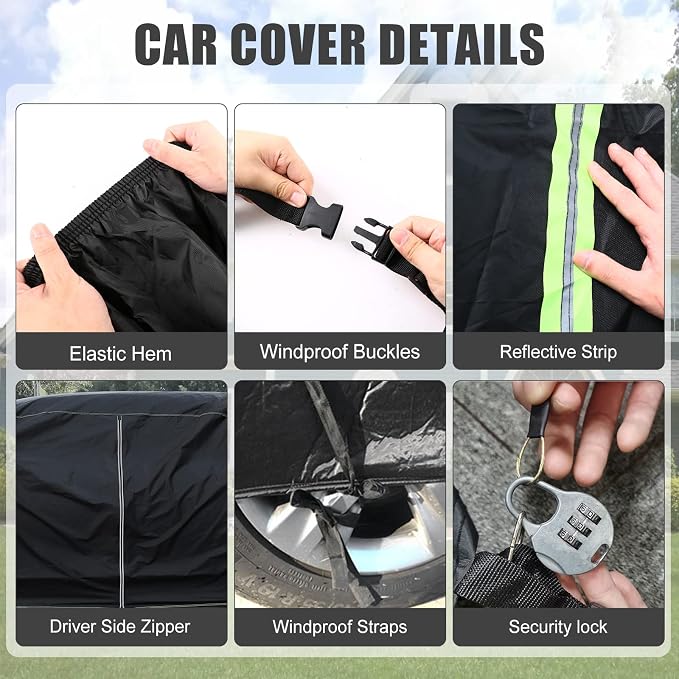 Waterproof Car Cover Compatible - Image 4