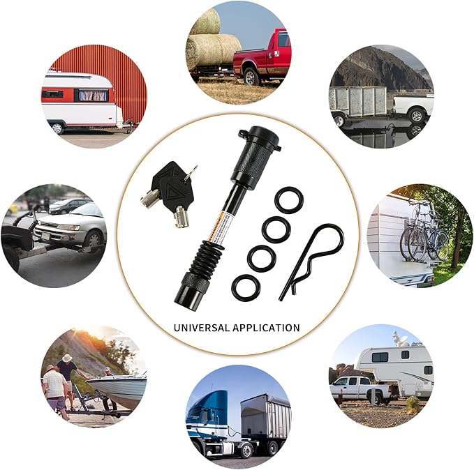 Trailer Hitch Pin Lock, 5/8" Dia - Image 7