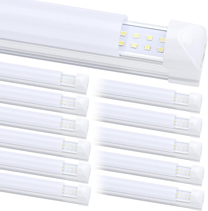 8FT LED Shop Light Fixture, Super Bright 100W 6000K Cold White 15000LM - Image 2