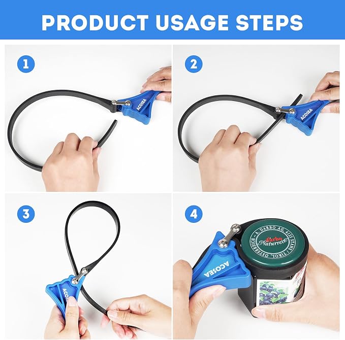 2-Pack Strap Wrench, Adjustable Blet Jar Opener, Water Filter Plumbing Faucet - Image 3