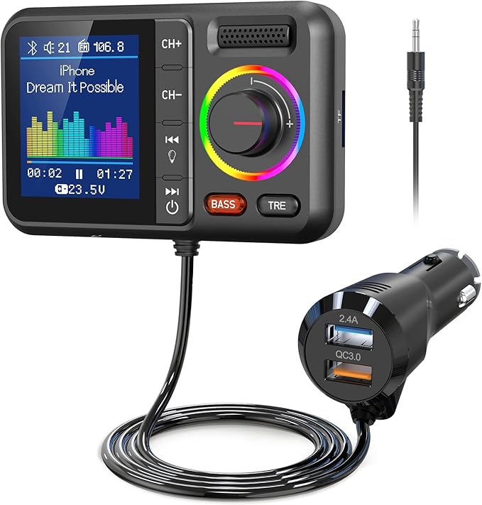 Nulaxy Bluetooth FM Transmitter by Nulaxy