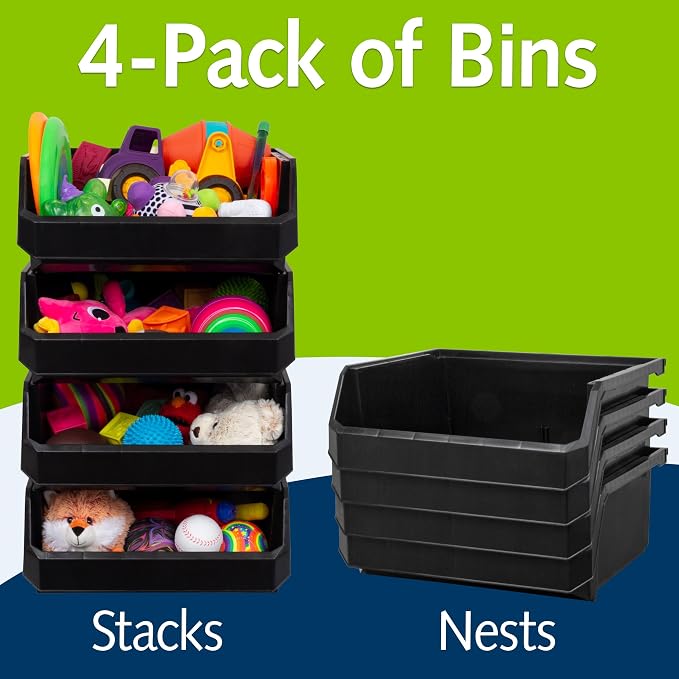 Plastic Containers for Organizing and Storage Bins for Closet, Garage or Pantry - Image 2