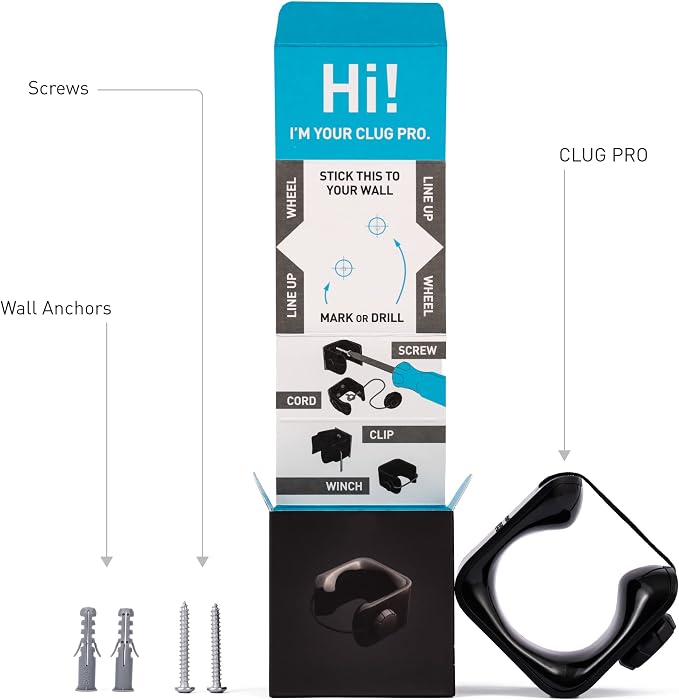 Hornit CLUG PRO | Wall Mounted Bike Rack | Secured by FIDLOCK | 5 Sizes | Easy - Image 6