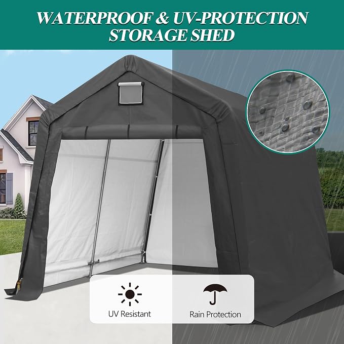 10' x 10' Outdoor Storage Shelter - Image 4