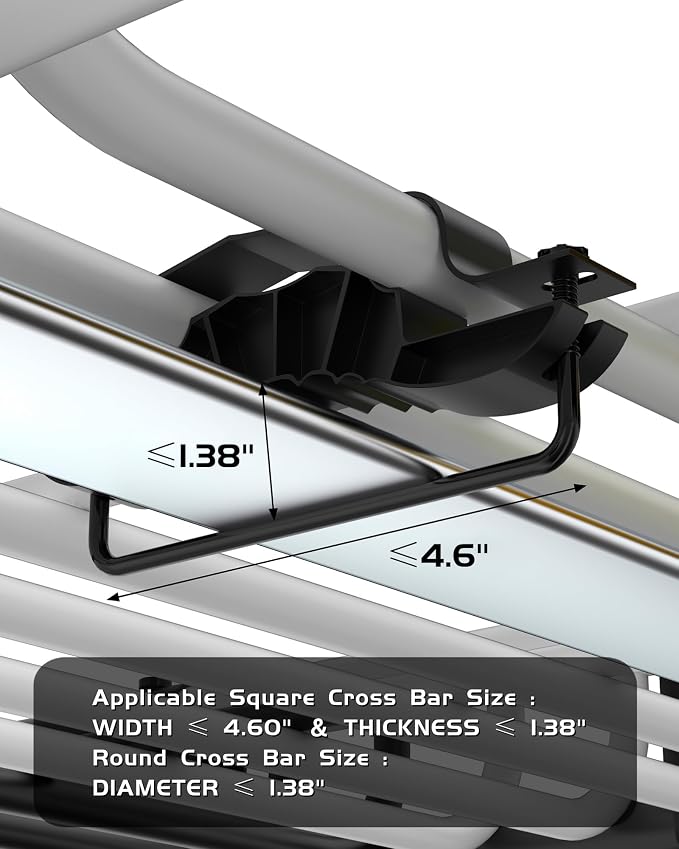 51" x 36" Universal Roof Rack Basket, 200 Lbs Capacity Rooftop Cargo Carrier - Image 9
