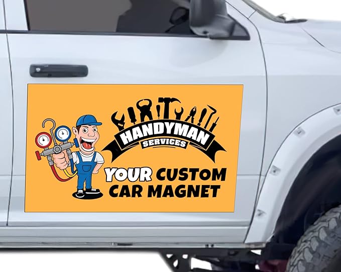 My Happy Customized Gifts Custom and Professional Logo Magnet Sign Personalized by MyHappyCustomizedGifts