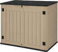 DWVO 47 cu ft Spacious Horizontal Storage Unit, Outdoor Resin Tool Locker by DWVO