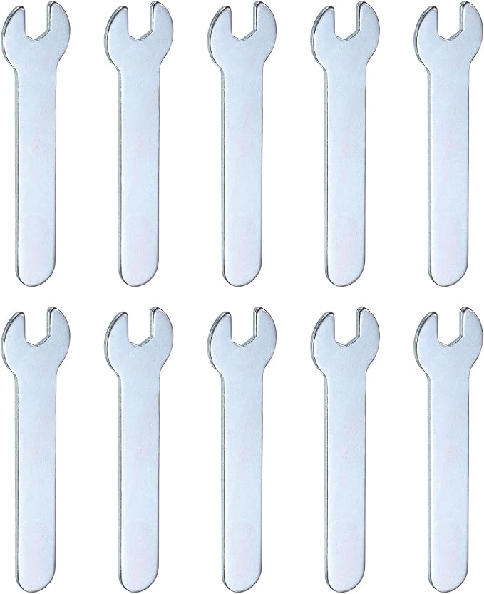 HARFINGTON 10pcs Small Wrench Open End Wrench 6x66x1.5mm Metric U-Shaped Single by HARFINGTON