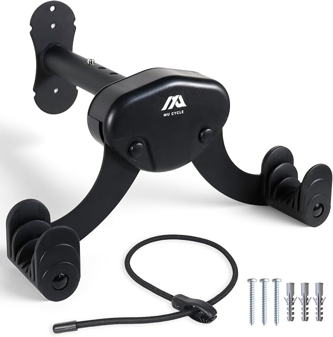 Buffalo Bike Wall Mount Rack – Adjustable Horizontal Indoor Hanger by MUCYCLE