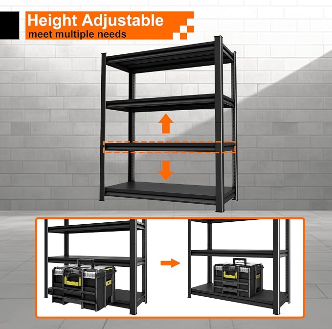 Garage Storage Shelves Heavy Duty, 48”W Garage Shelving and Storage Rack - Image 5