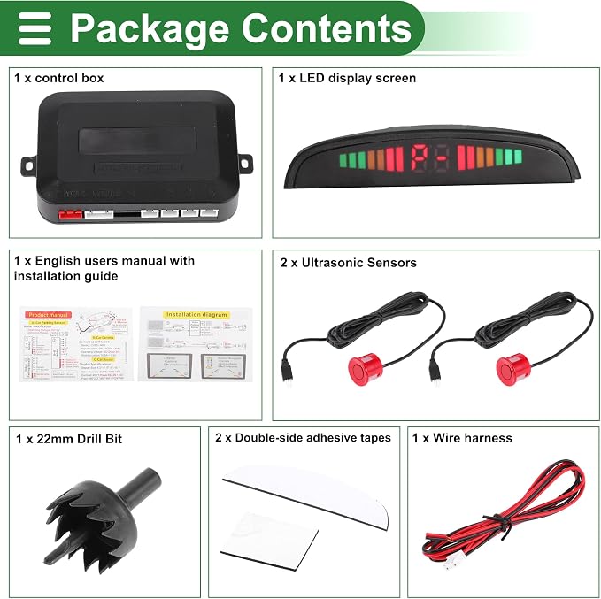 Motoforti Universal Car Auto Vehicle Reverse Backup Radar System Reverse - Image 8