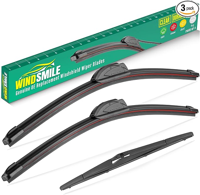 26" 16" 12" Windshield Wiper Blades Replacement by WINDSMILE