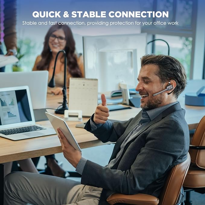 Bluetooth Headset, Wireless Bluetooth Earpiece - Image 5