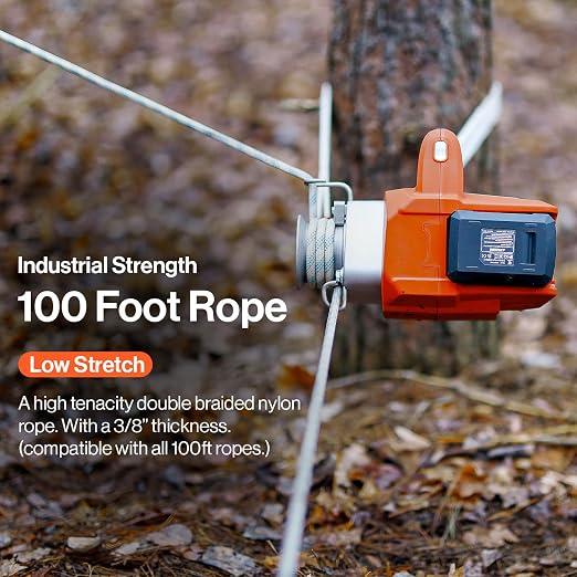 SuperHandy Electric Portable Capstan Winch, Brushless Motor, 1000-2000 lbs Max - Image 4
