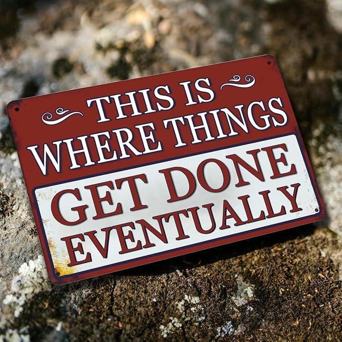 Funny Metal Garage Signs For Men Shop Sign Garage Wall Decor Dad Garage Tin - Image 5