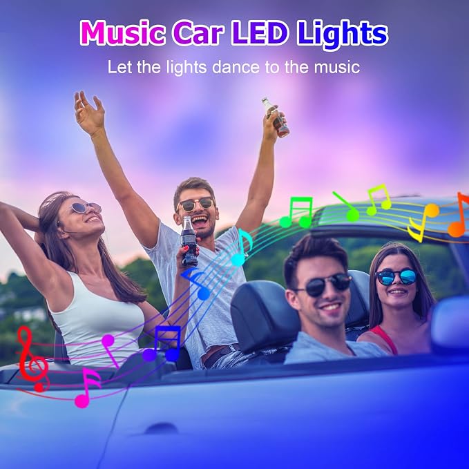 Car LED Lights Interior Light, 10 in 1 Car Ambient Lighting Kits - Image 5