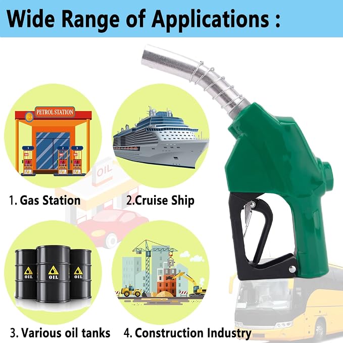 1-3/16"Automatic Fuel Nozzle, Car Fuel Filling Nozzle, Auto Shut-Off Fuel Nozzle - Image 6
