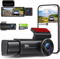 4K 3 Channel Dash Cam Front Rear Inside，STARVIS Sensor, 5GHz WiFi, 64GB Card by GMAIPOPFamily