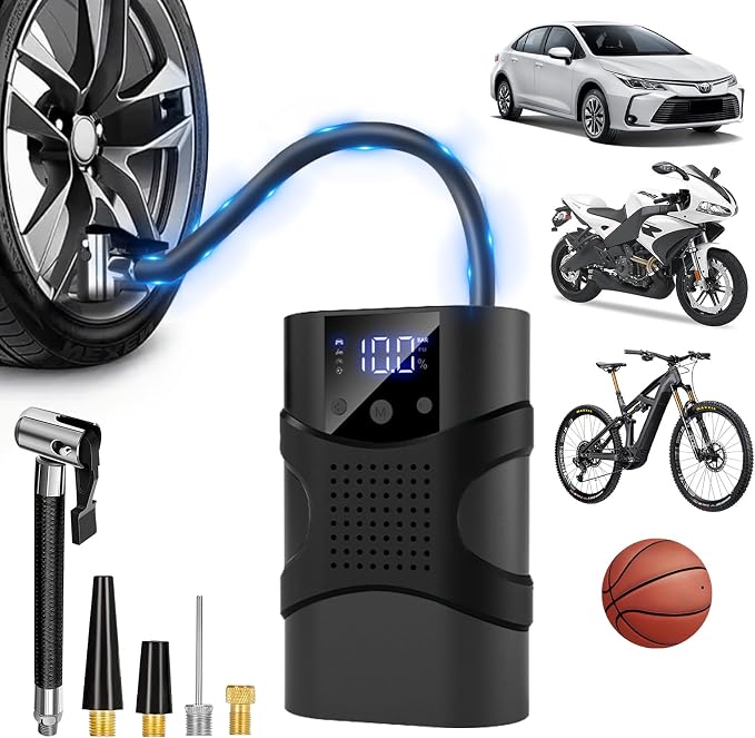 Tire Inflator Portable Air Compressor Cordless, 150PSI 6.5x Faster Portable by Unknown