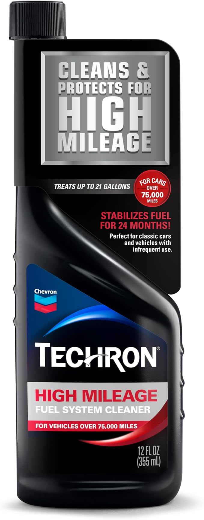 Chevron Techron High Mileage Fuel System Cleaner, 12 oz by ChevronProductsCompany