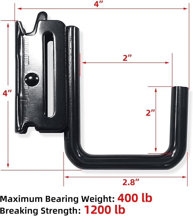 12PCS E Track J Hooks Heavy Duty E Track X Track Steel Hanger, Spring Fitting E - Image 2