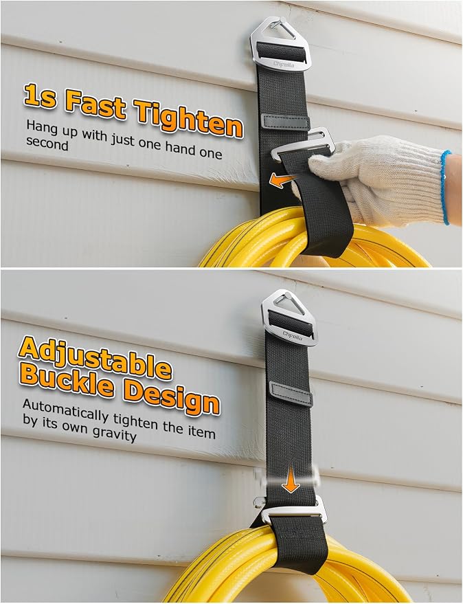 10 Pack One Hand Operation Adjustable Extension Cord Organizer Holder, Hose - Image 2