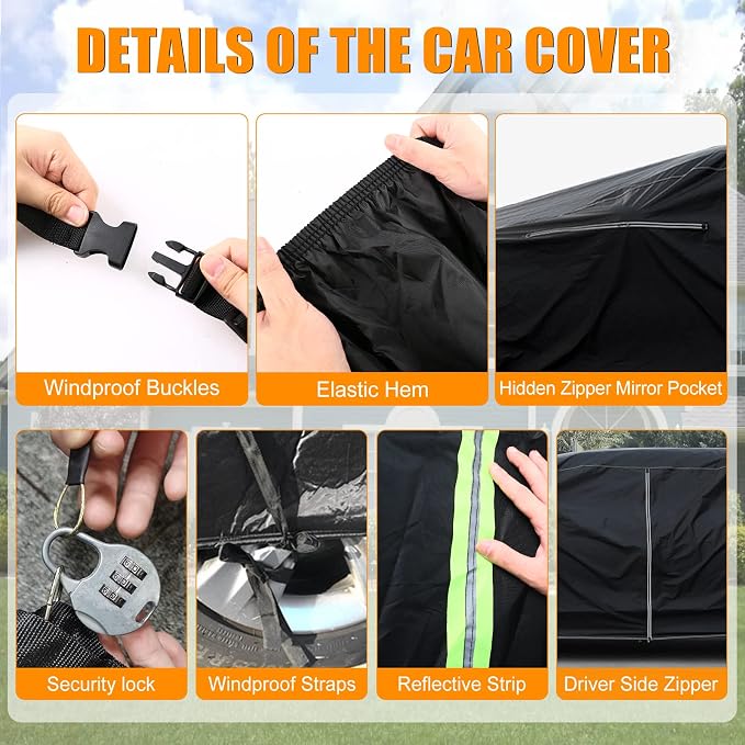 Waterproof Car Cover Compatible - Image 4