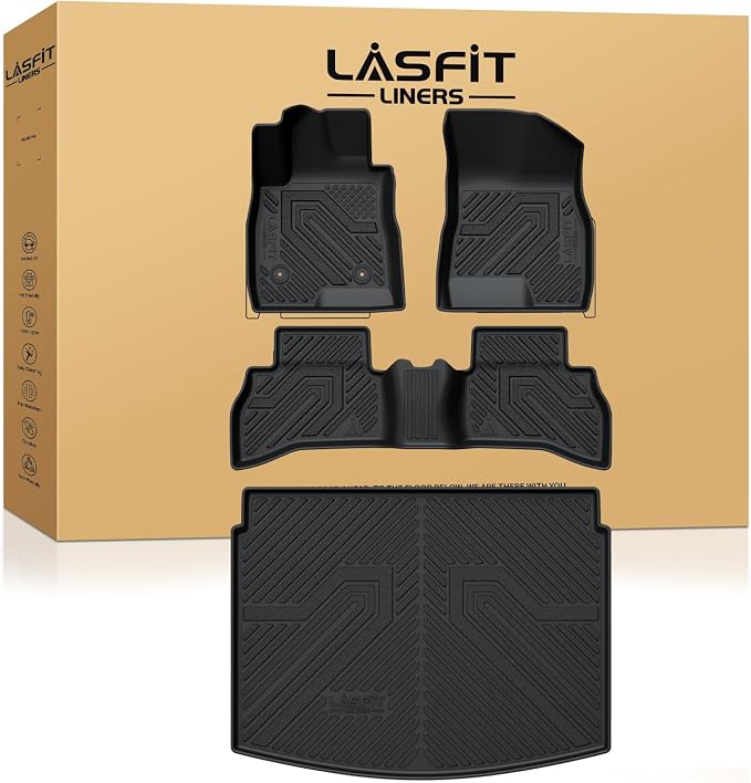 LASFIT Floor Mats & Cargo Mat for Buick Encore GX 2020-2026, TPE All Weather - Image 8