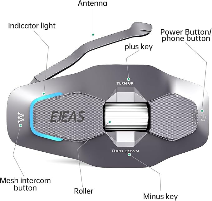 SolaMr X10 Motorcycle Helmet Bluetooth Headset Speakers Headphone, Ski Helmet - Image 9