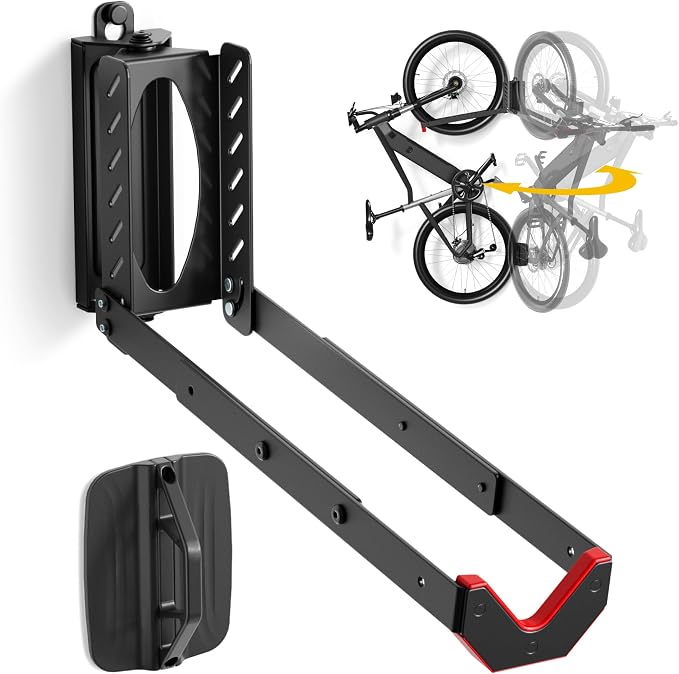 monTEK Swivel Bike Wall Mount, No Heavy Lifting Required Bike Wall Mount by monTEK