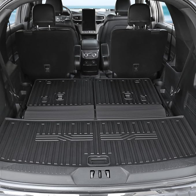 Floor Mats for 2025 2020-2024 Ford Explorer, All Weather TPE Floor Mat Cargo Mat - Image 7