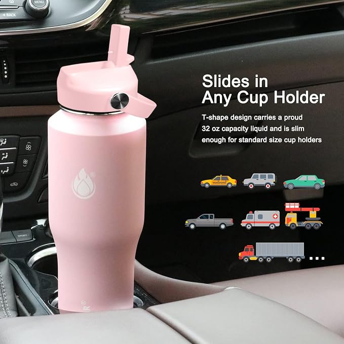 SENDESTAR 32oz Water Bottle Wide Mouth Stainless Steel Vacuum Insulated Double - Image 3