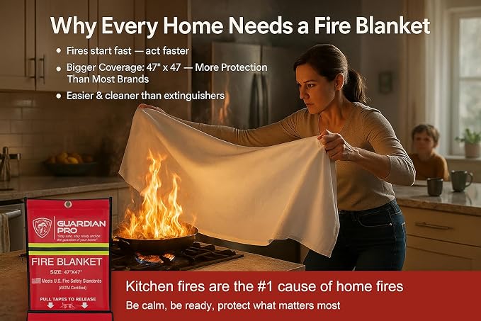 Emergency Fire Blanket for Home and Kitchen - Image 2