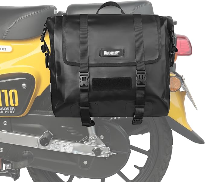 Rhinowalk Motorcycle Saddlebag 15L Waterproof Luggage Bag Quick Release by Rhinowalk
