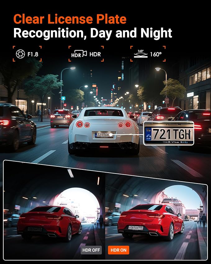 Vantrue E1 Lite 1080P WiFi Mini Dash Cam - Image 3