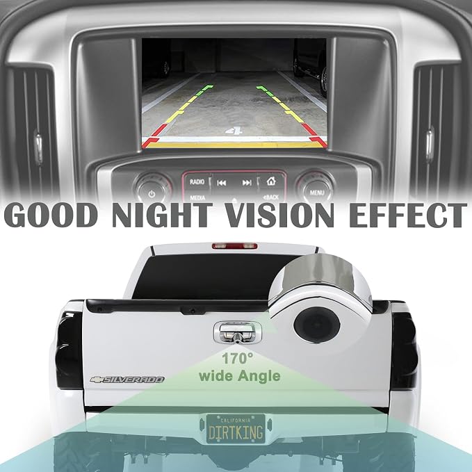 Backup Camera Tailgate Handle Rear View Camera Liftgate Latch Handle Chrome - Image 5