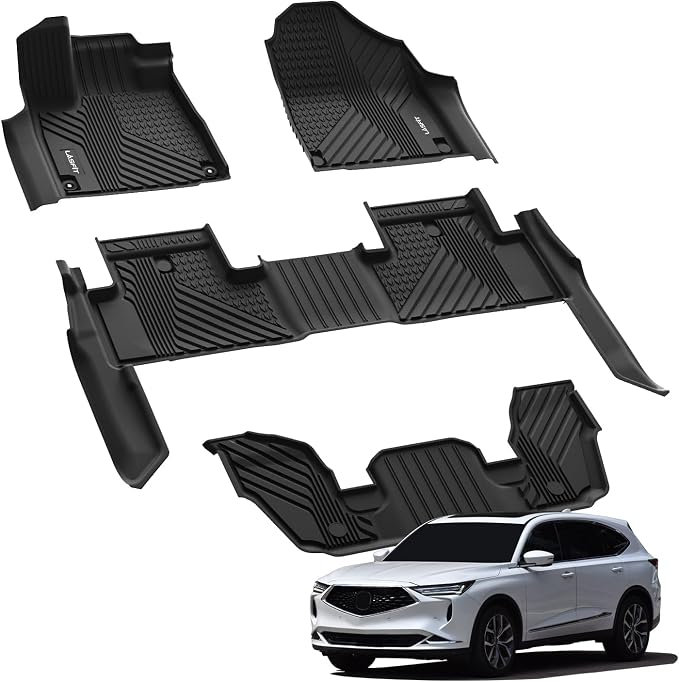 LASFIT Floor Mats for Acura MDX All Weather Floor Liner TPE Custom Fit Car Mats - Image 7
