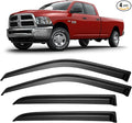 Window Visors Rain Guards for 2009-2018 Ram 1500 Crew/Mega Cab/Full-Size Cab by YQAUTEC