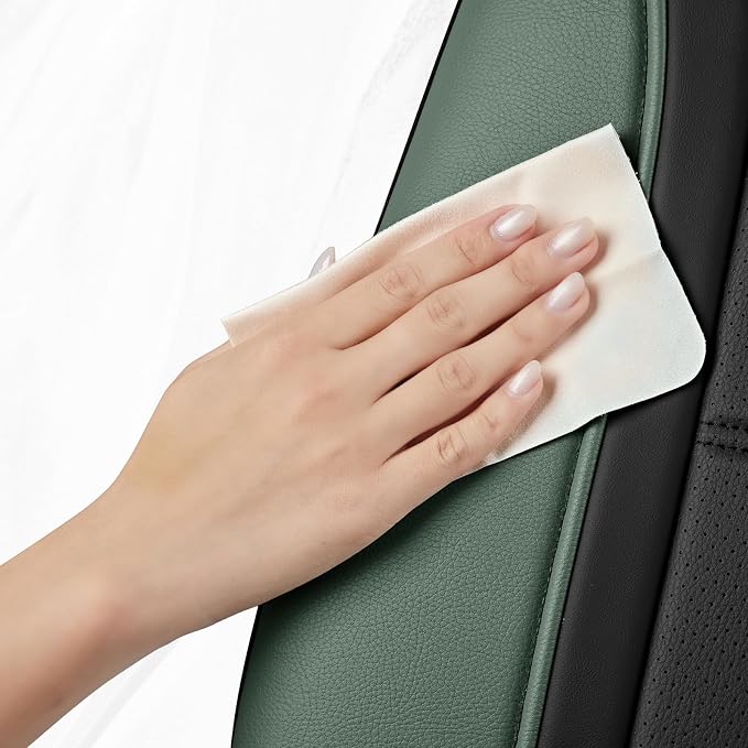Road Comforts Leather Seat Covers, Breathable Car Seat Covers Front Seat - Image 4