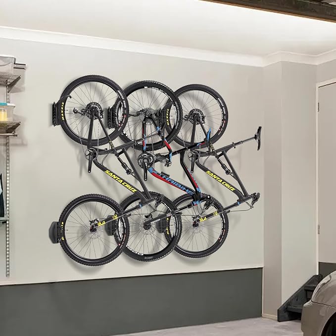 Bike Rack Wall Mount, Garage Wall Bike Rack, Vertical Bike Rack Holds Up to - Image 7