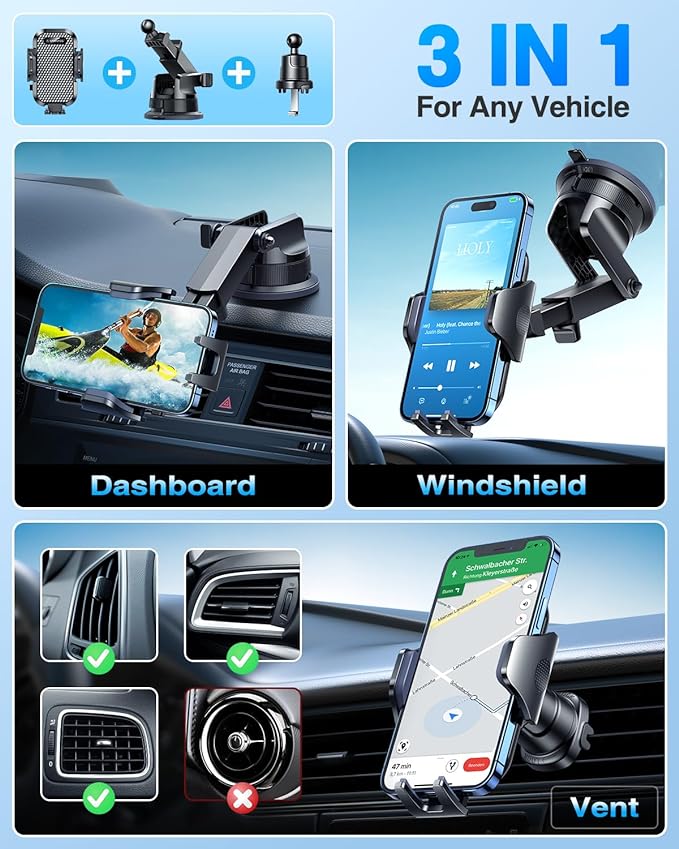 Car Phone Holder VANMASS Cell Phone Mount - Image 4