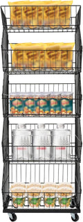 Retail Display Rack 5-Tier Market Merchandise Display Shelf Fruit Storage Shelf by Unknown