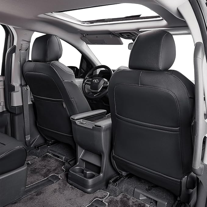 EKR Sienna Seat Covers for Toyota Sienna LE, XLE Plus 8-Passenger Seating 2021 - Image 4
