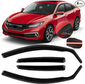 in Channel Rain Guards Fits for Honda Civic 2016-2021 Sedan 4-Door, Durable by CHYKORLA
