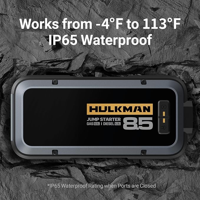 Hulkman Alpha85, Space Gray, 2000A 74Wh Smart Jump Starter, 12V Portable Car - Image 6