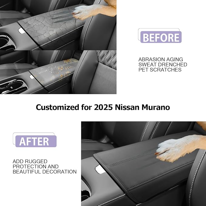 LUWU 2025 Murano Center Console Cover Compatible - Image 2
