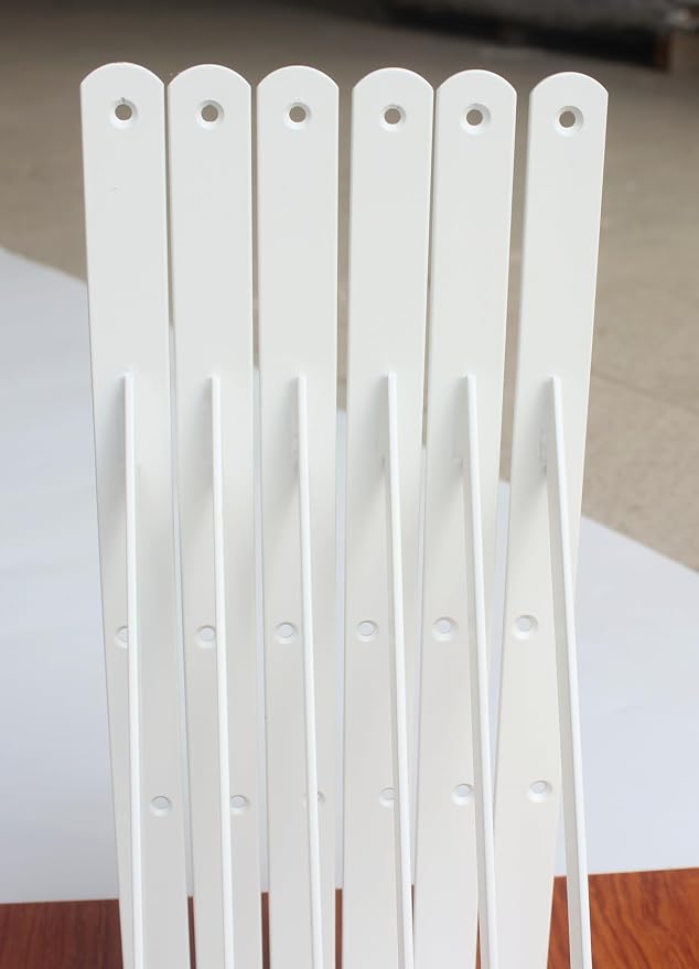 12 Pack L16 x H 10" White Heavy Duty Shelf Brackets - Image 6